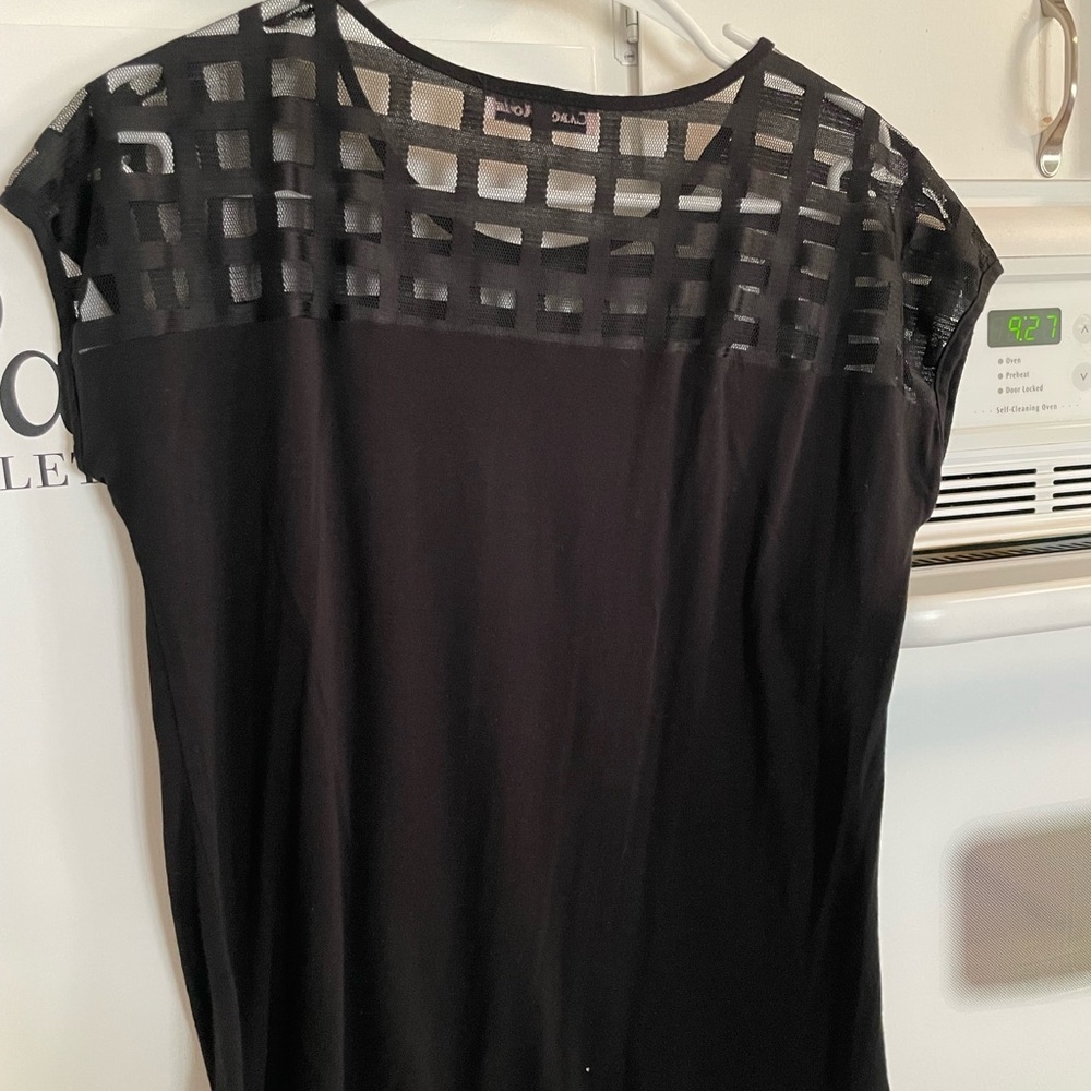 Carol Rose black blouse sz medium like new - Picture 2 of 3